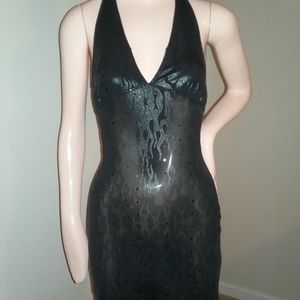 Sabora, sequined, stretch dress.